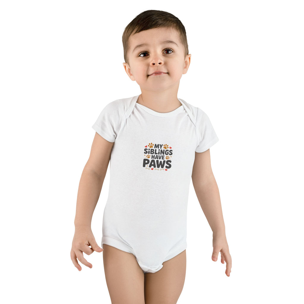 My Siblings Have Paws -- Baby Onesie