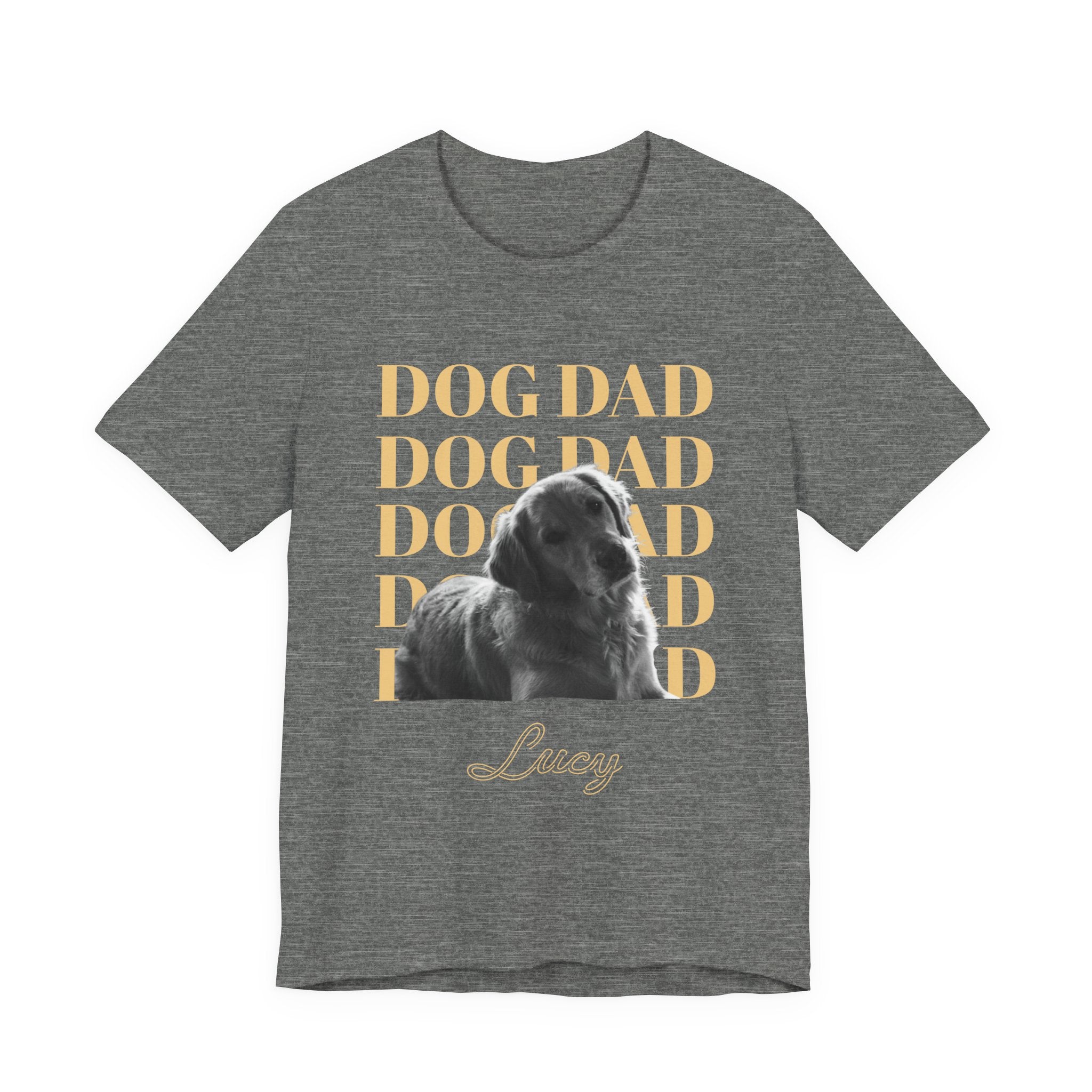 Custom Dog Dad Shirt — Your Dog's Photo + Name