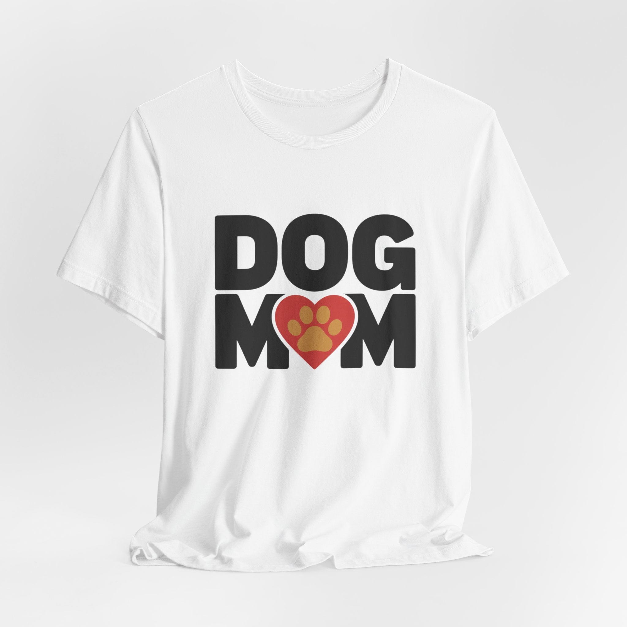 Dog Mom -- Classic Heart Paw T-Shirt