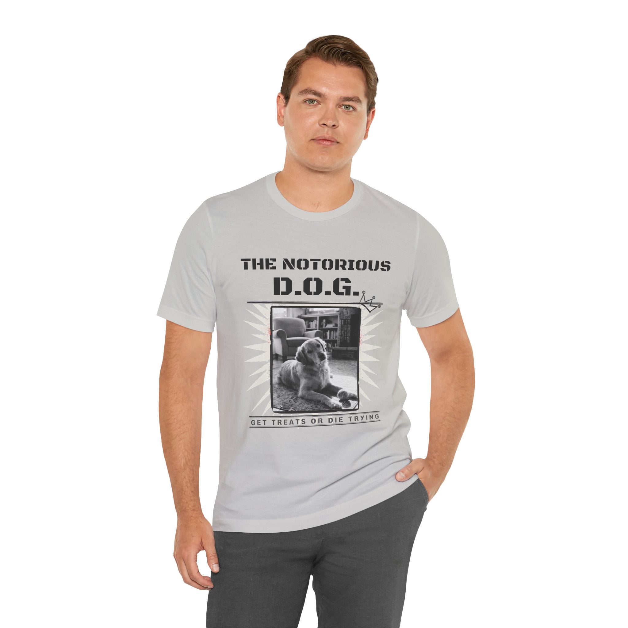 Custom Dog Album Cover Shirt — Your Dog's Photo + Name