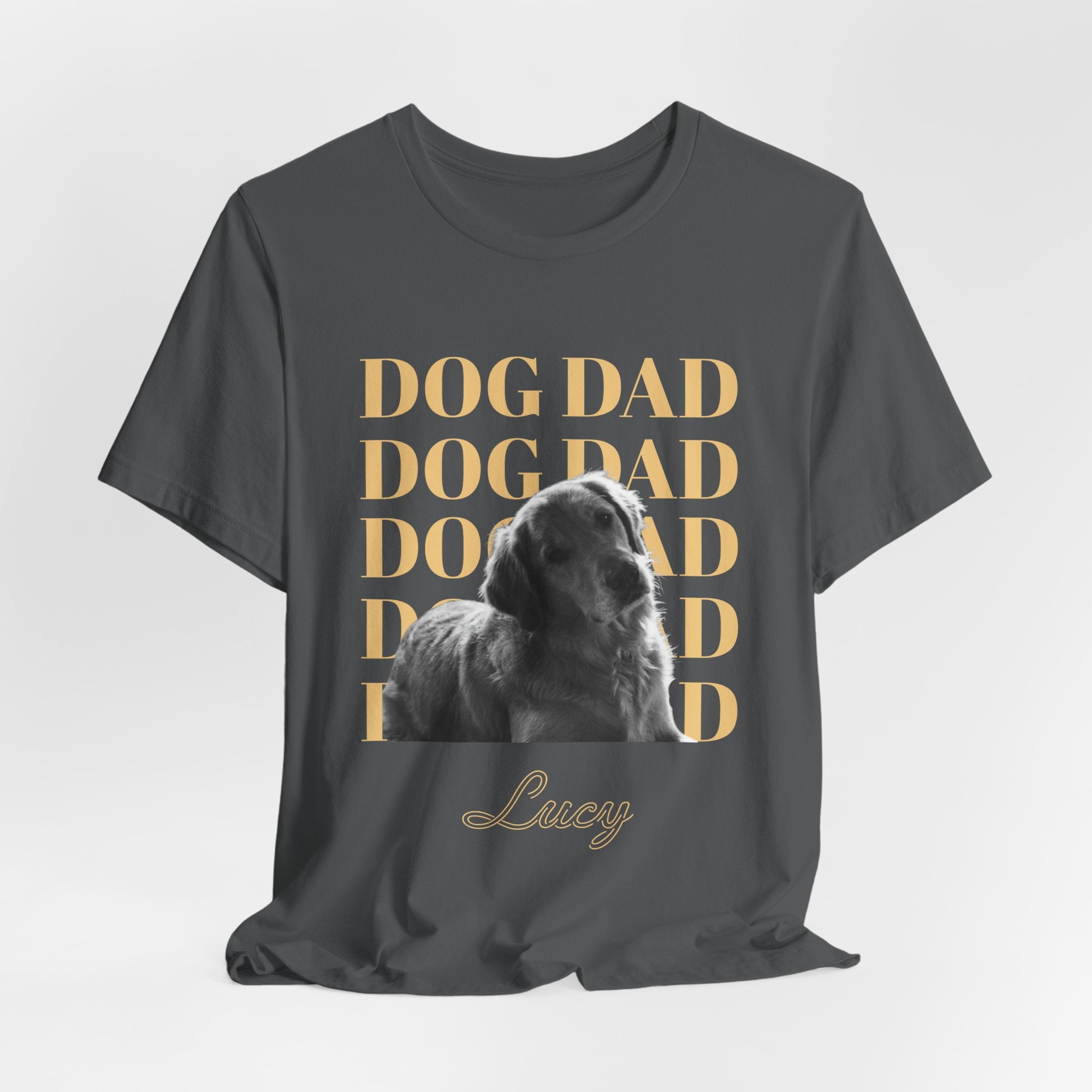 Custom Dog Dad Shirt — Your Dog's Photo + Name