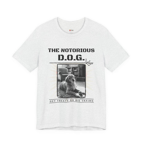 Custom Dog Album Cover Shirt — Your Dog's Photo + Name