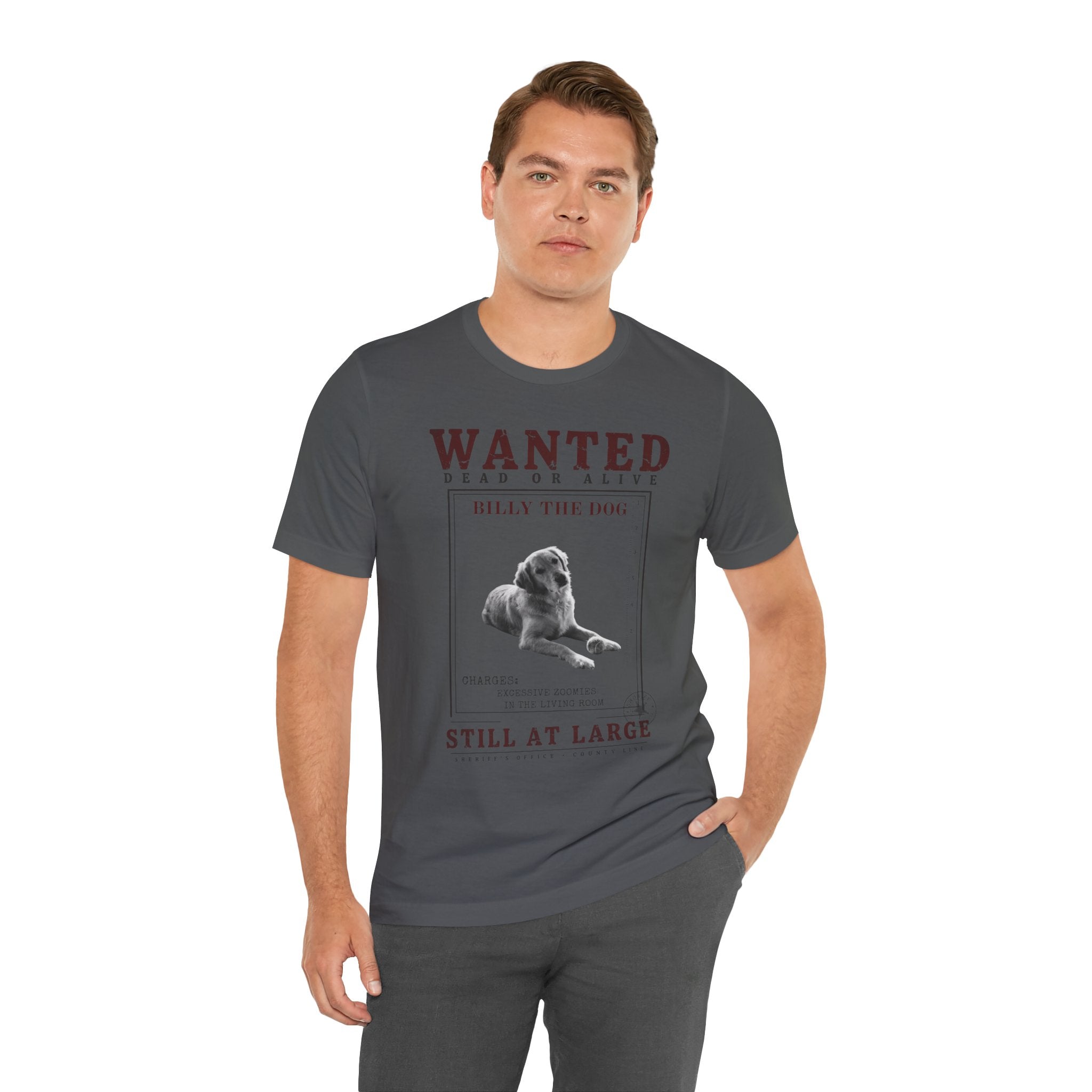 Custom Wanted Dog Shirt — Your Dog's Photo + Name