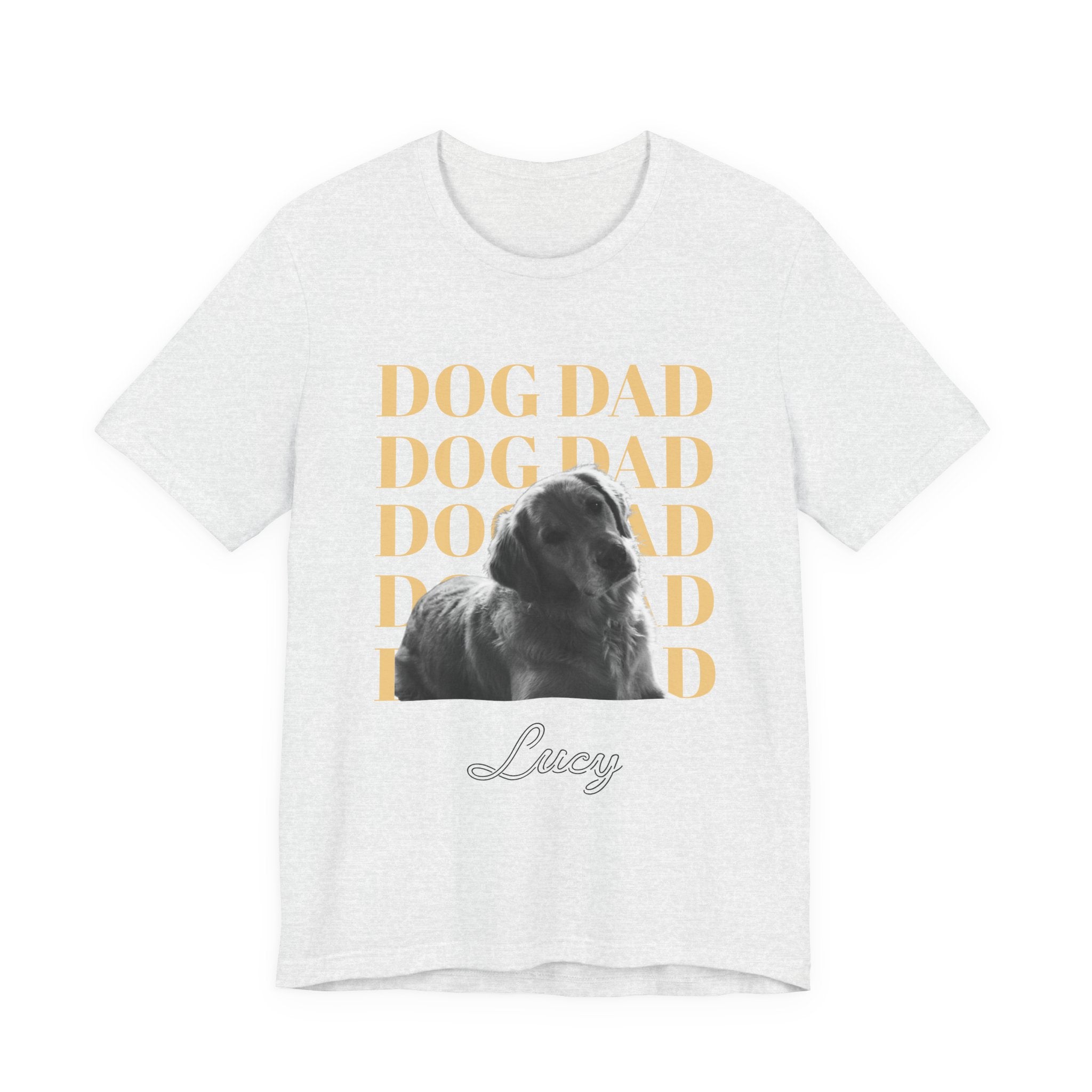 Custom Dog Dad Shirt — Your Dog's Photo + Name