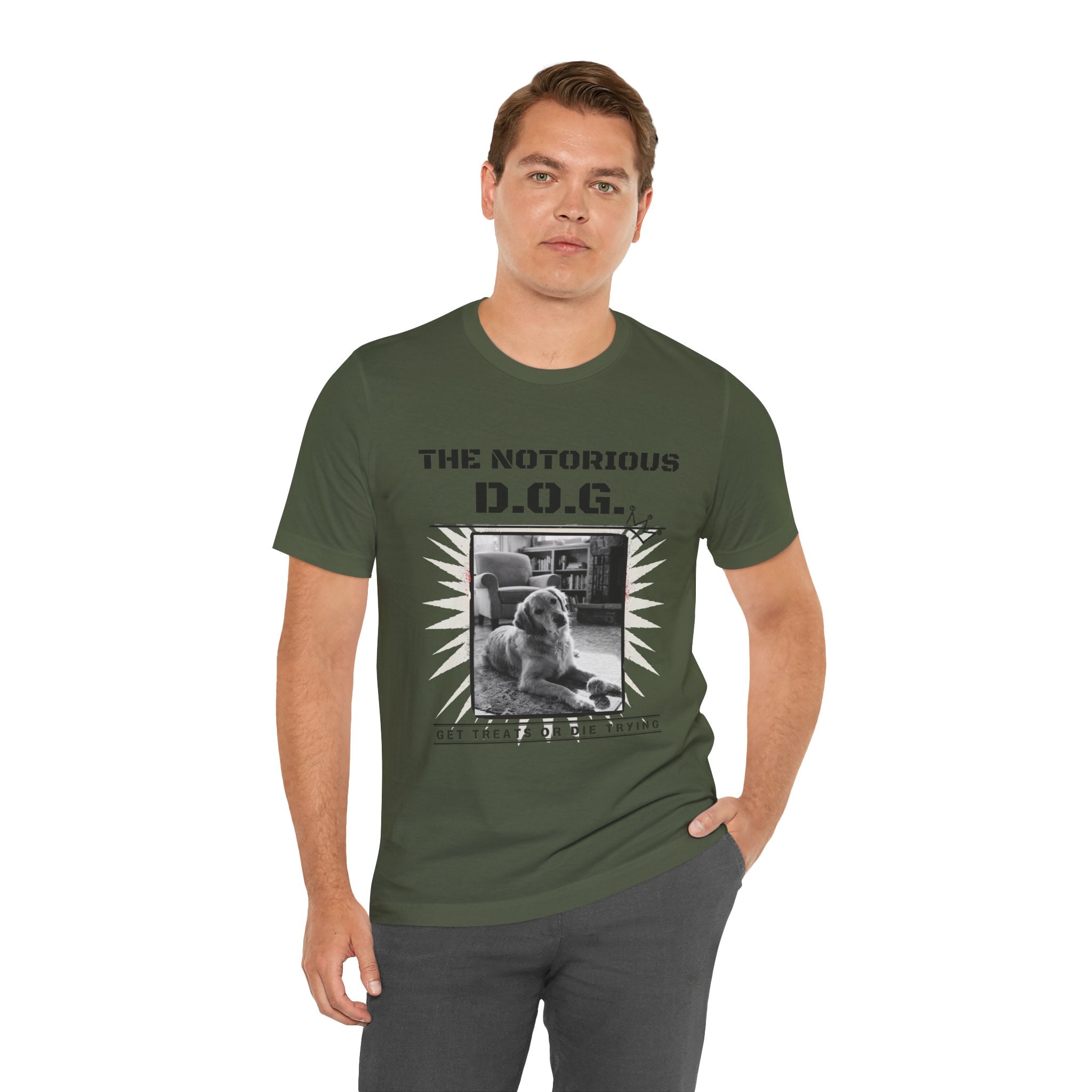 Custom Dog Album Cover Shirt — Your Dog's Photo + Name