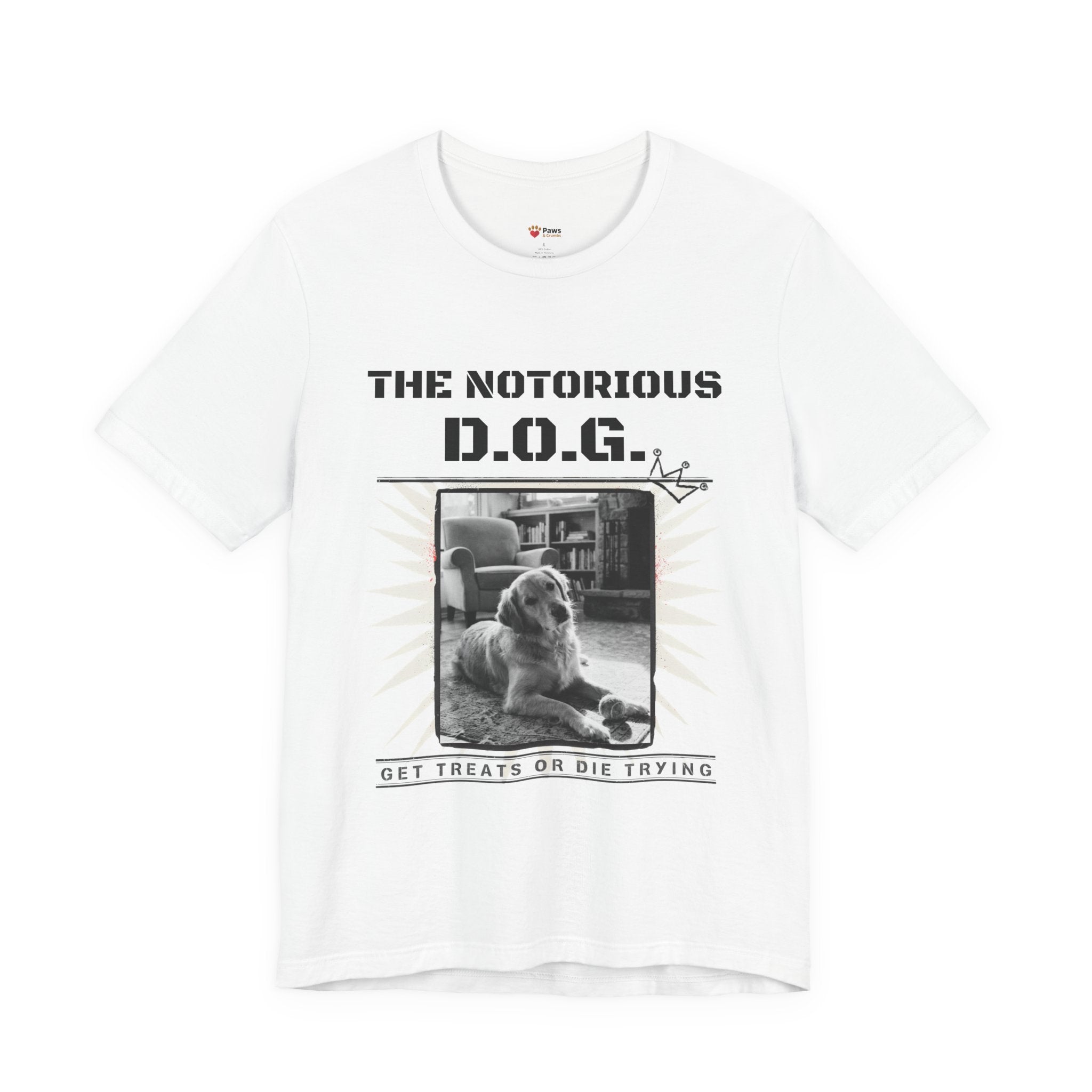 Custom Dog Album Cover Shirt — Your Dog's Photo + Name