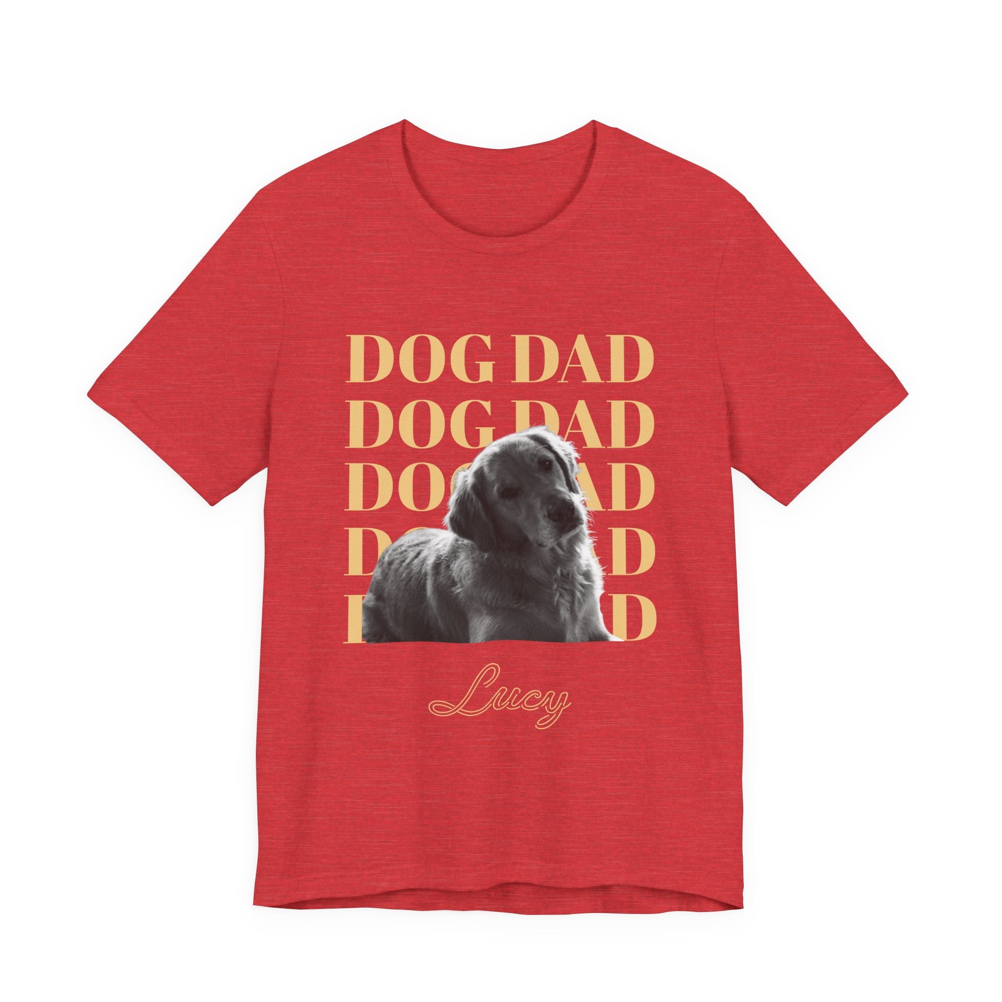 Custom Dog Dad Shirt — Your Dog's Photo + Name