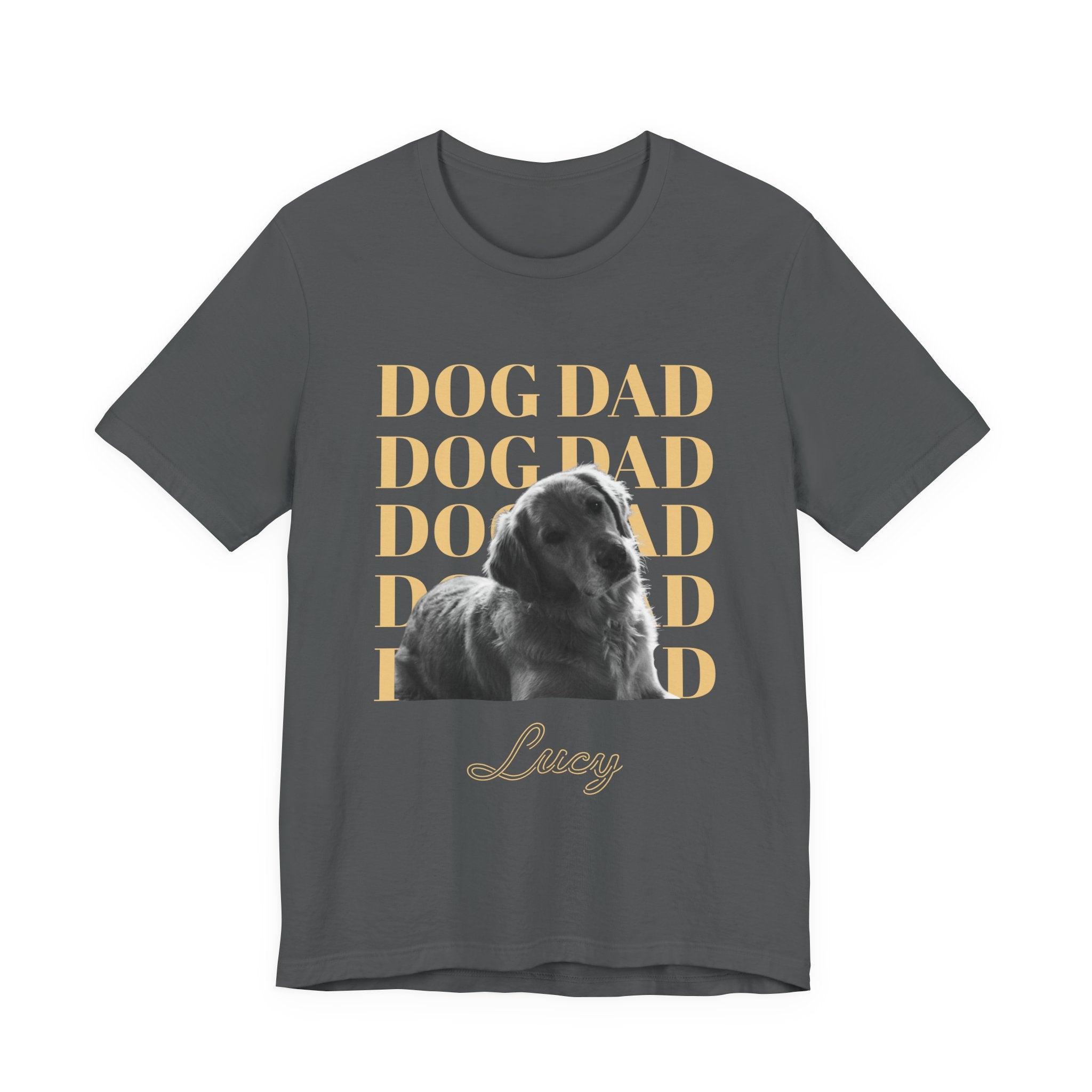 Custom Dog Dad Shirt — Your Dog's Photo + Name
