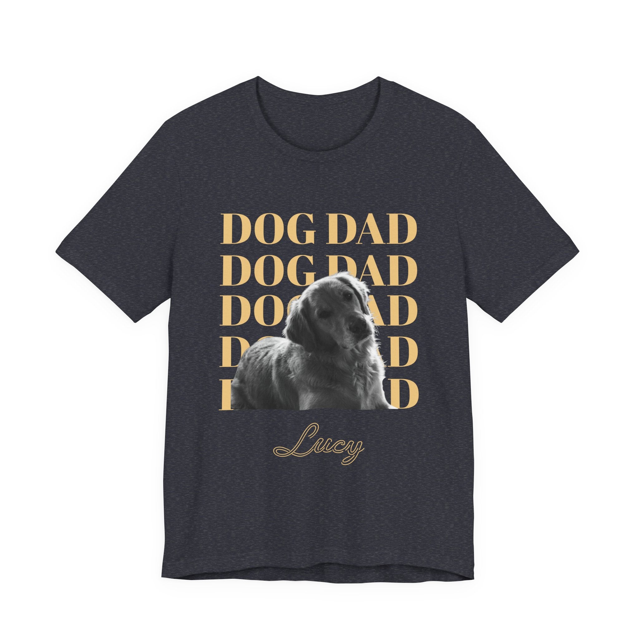 Custom Dog Dad Shirt — Your Dog's Photo + Name