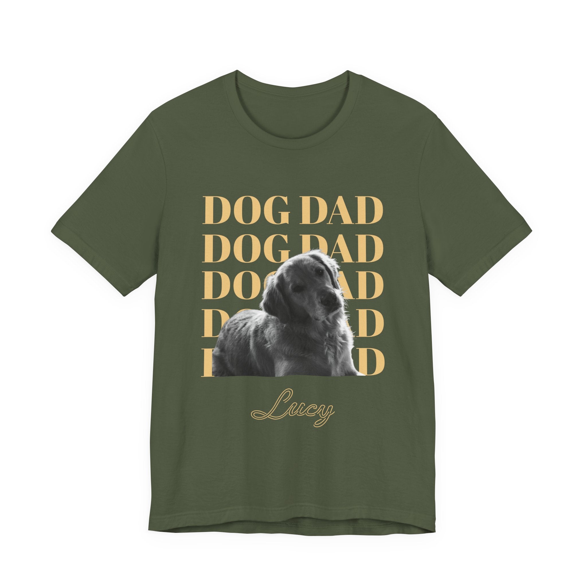 Custom Dog Dad Shirt — Your Dog's Photo + Name