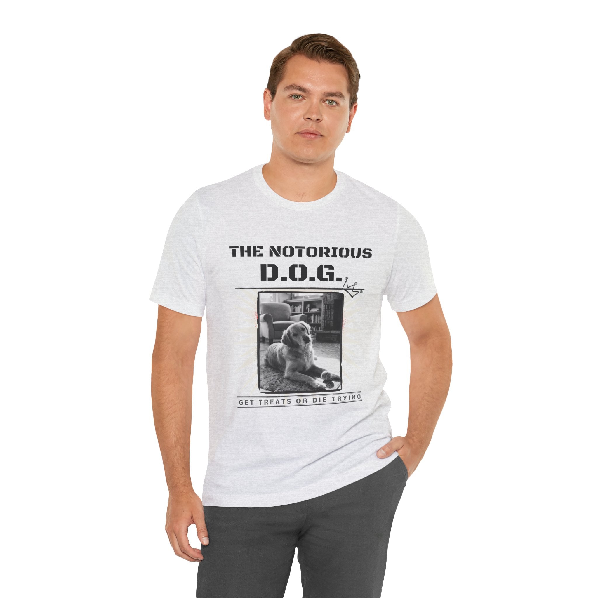 Custom Dog Album Cover Shirt — Your Dog's Photo + Name