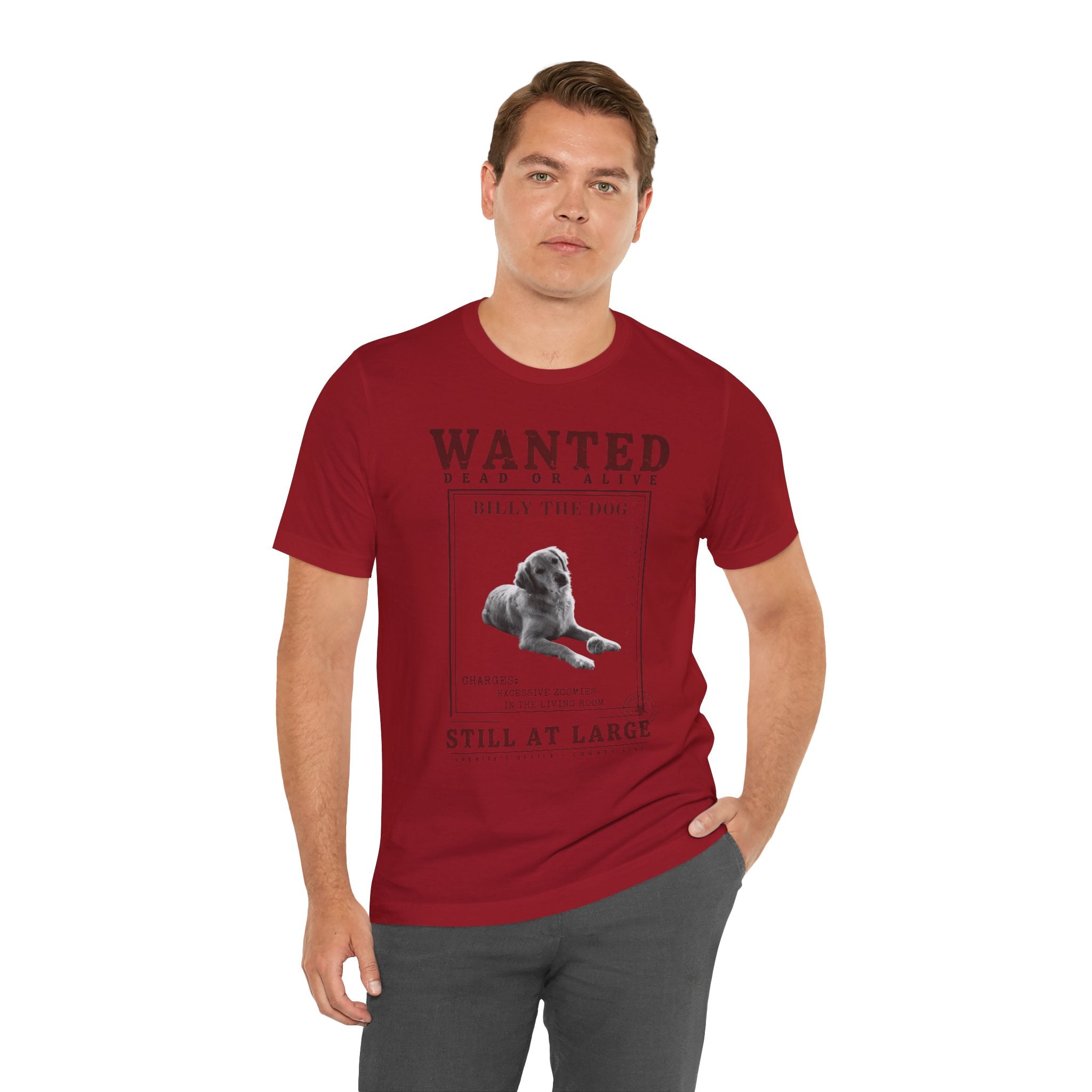 Custom Wanted Dog Shirt — Your Dog's Photo + Name