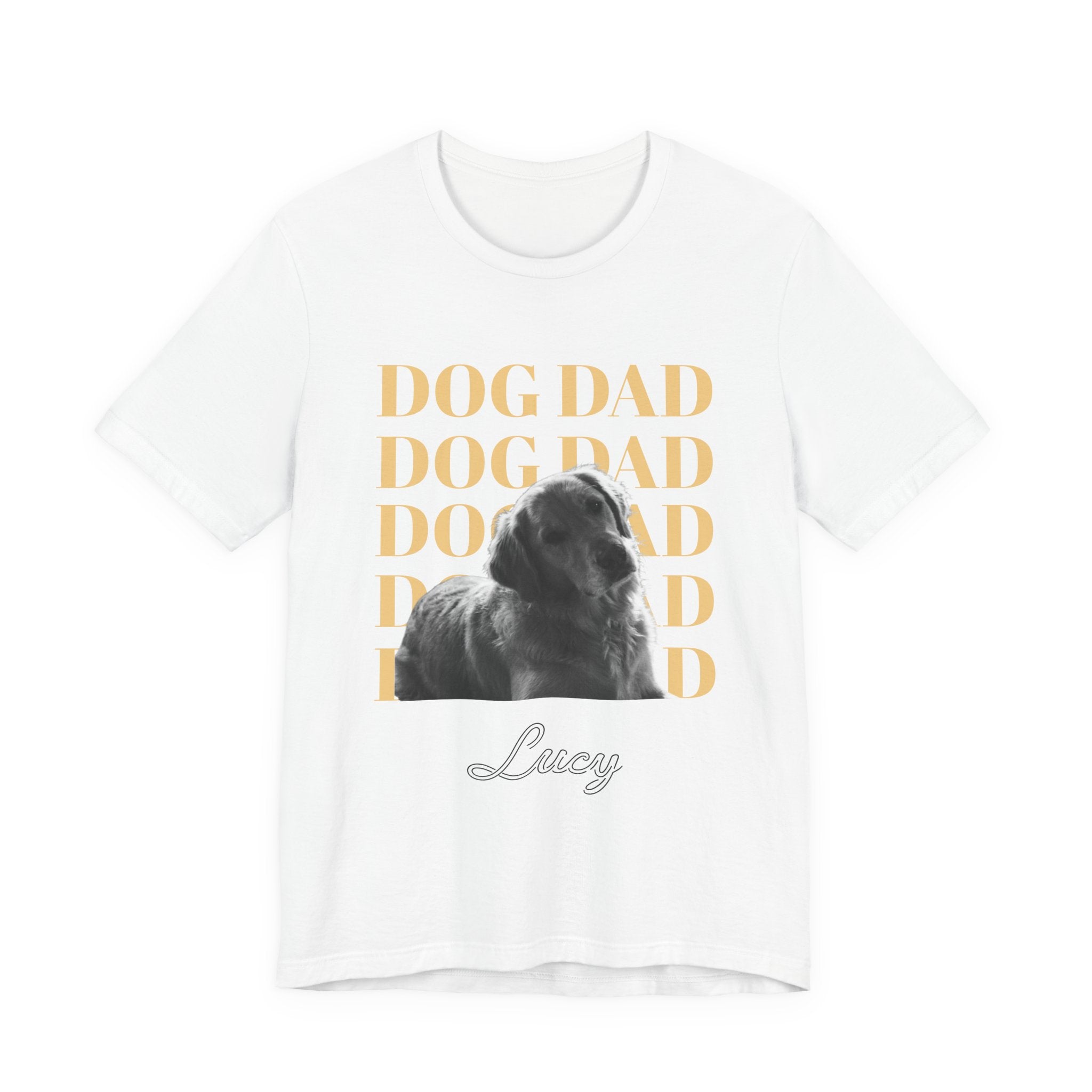 Custom Dog Dad Shirt — Your Dog's Photo + Name