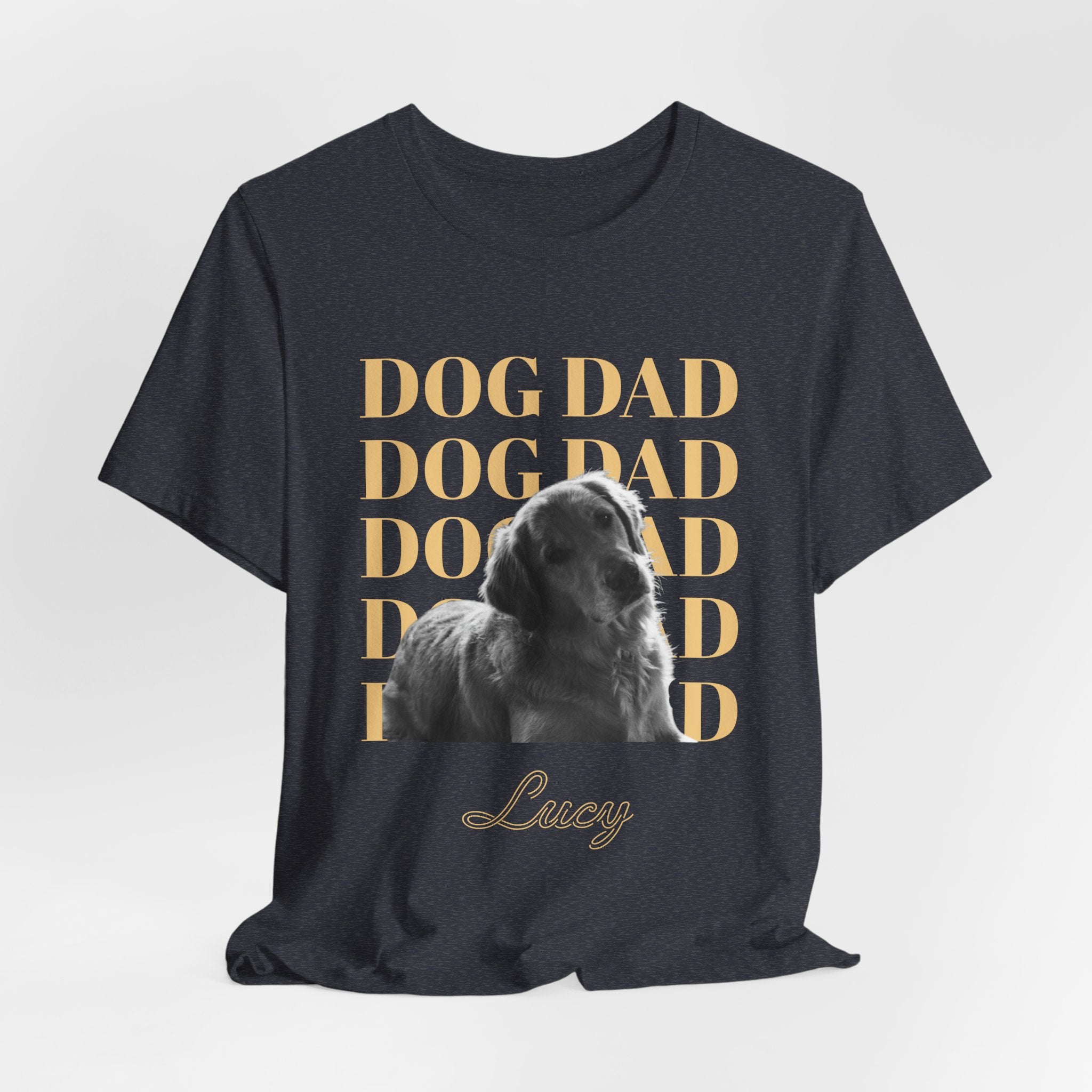 Custom Dog Dad Shirt — Your Dog's Photo + Name