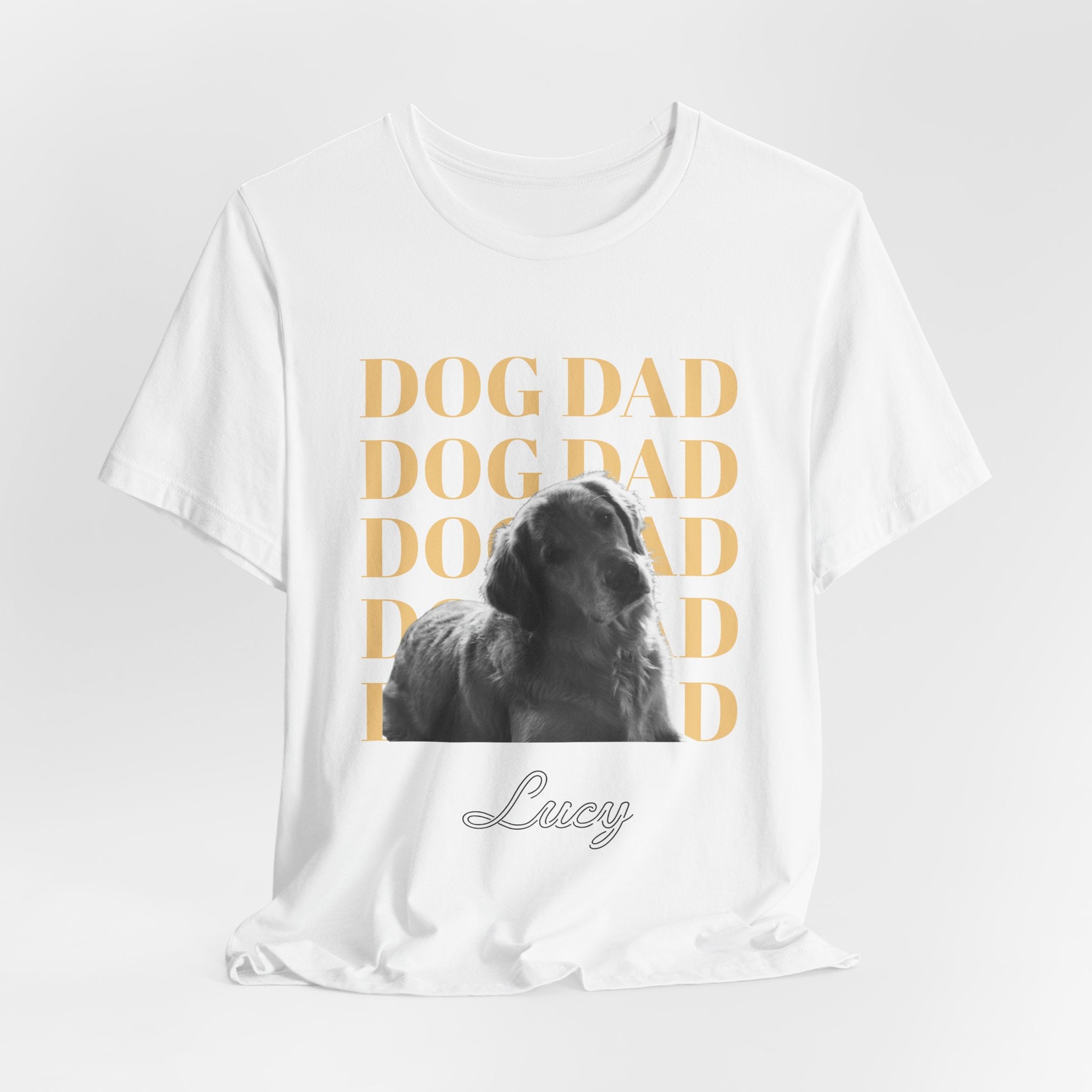 Custom Dog Dad Shirt — Your Dog's Photo + Name