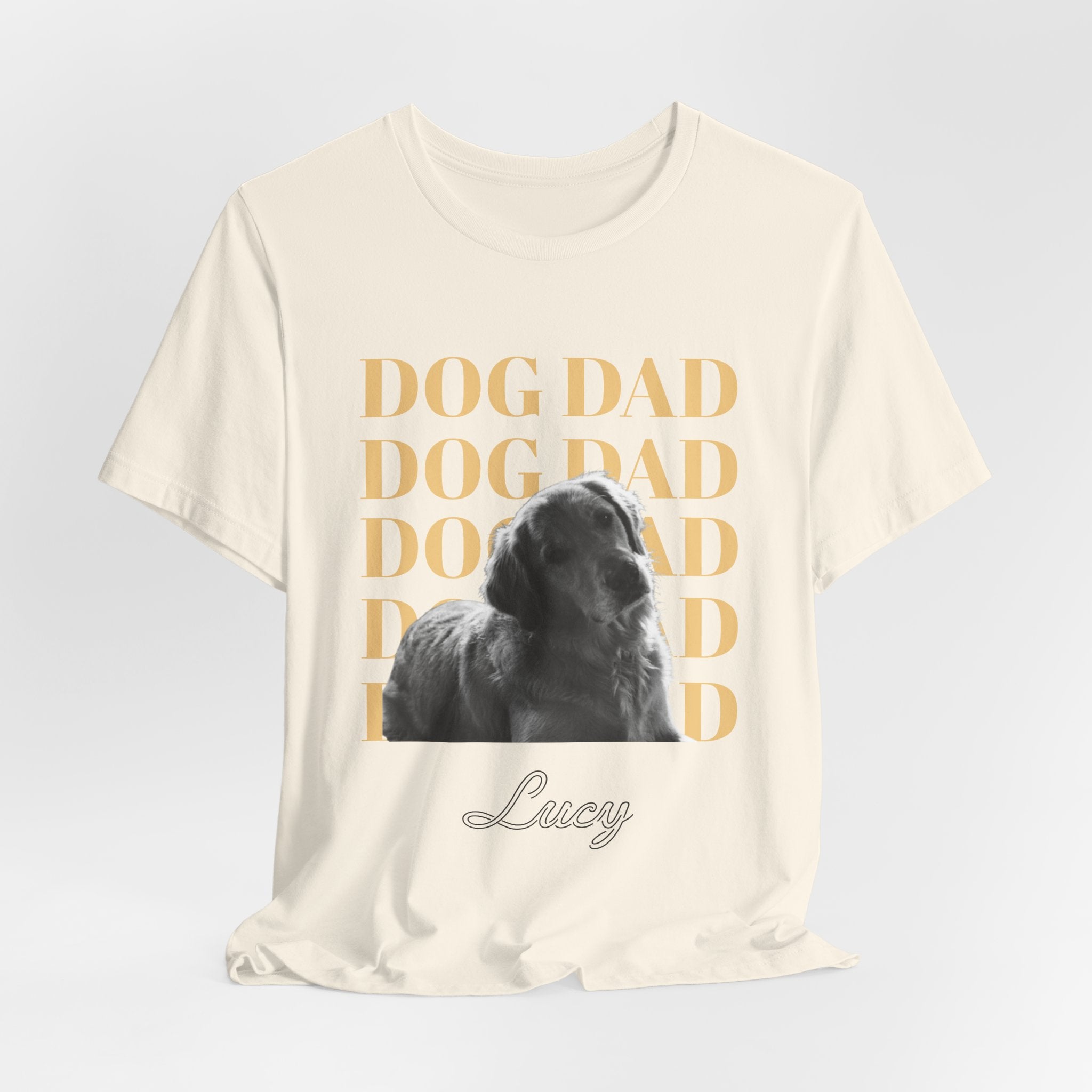 Custom Dog Dad Shirt — Your Dog's Photo + Name