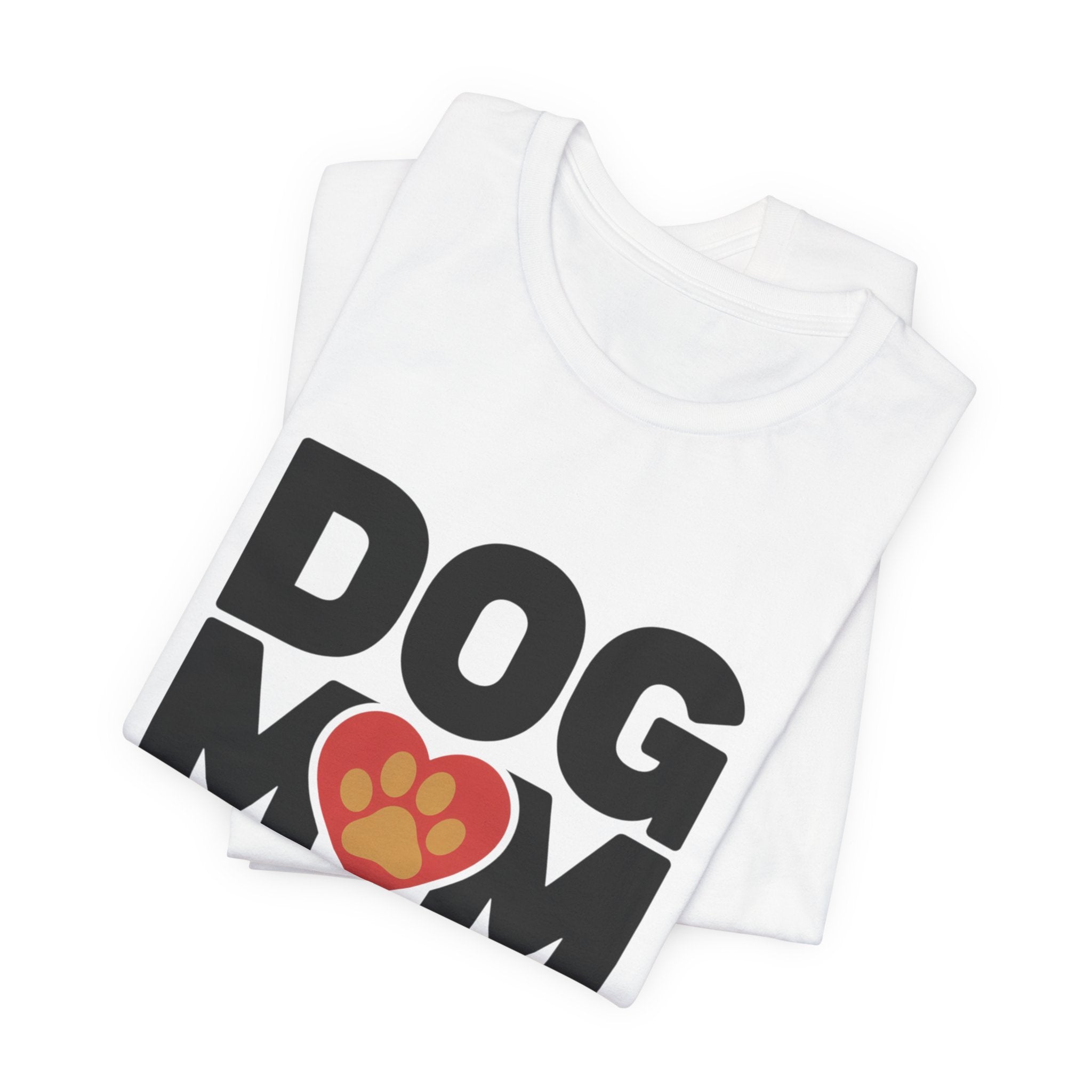 Dog Mom -- Classic Heart Paw T-Shirt