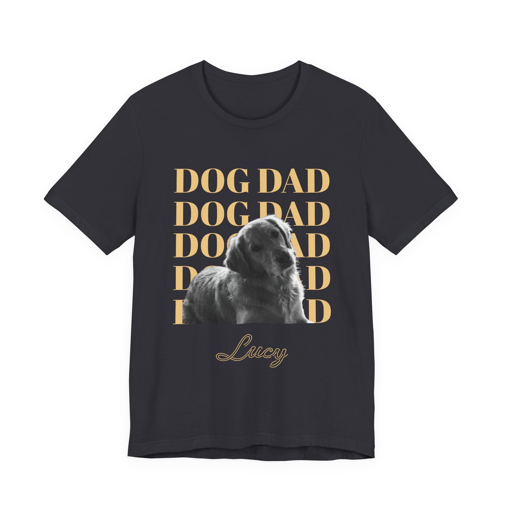 Custom Dog Dad Shirt — Your Dog's Photo + Name