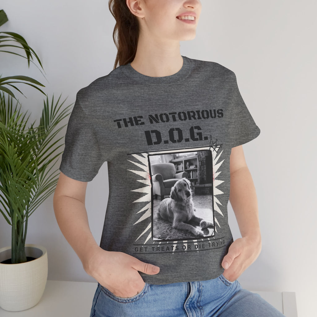 Custom Dog Album Cover Shirt — Your Dog's Photo + Name