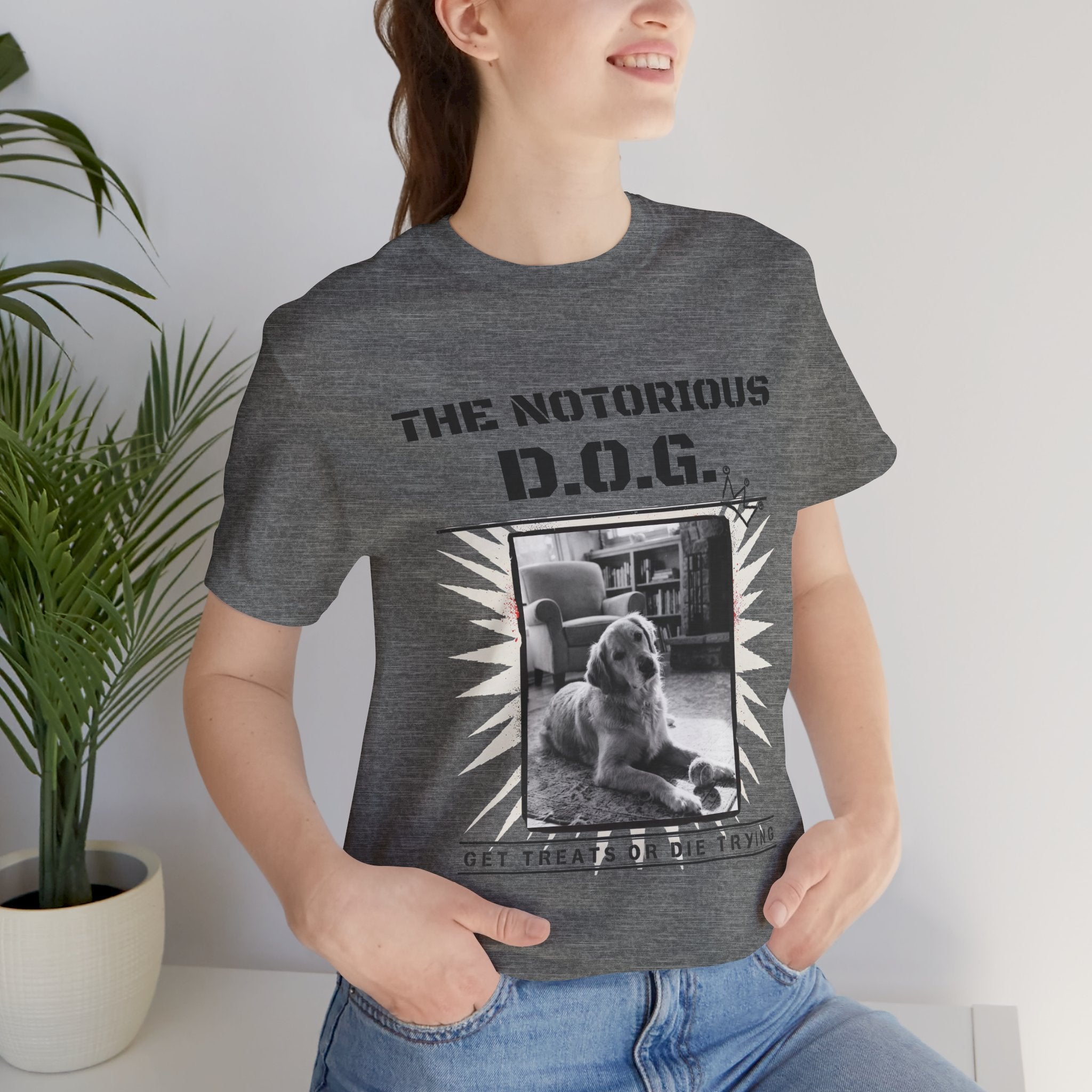 Custom Dog Album Cover Shirt — Your Dog's Photo + Name