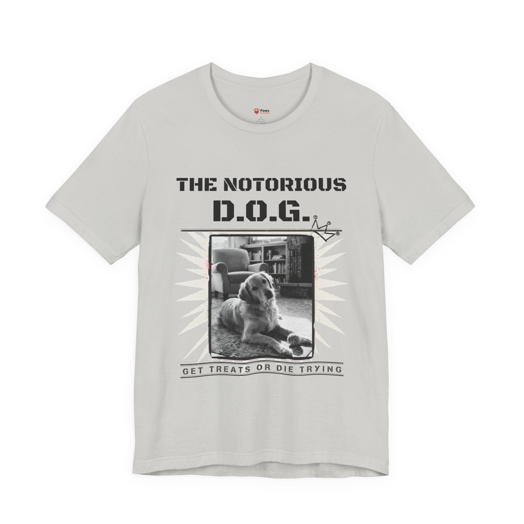 Custom Dog Album Cover Shirt — Your Dog's Photo + Name
