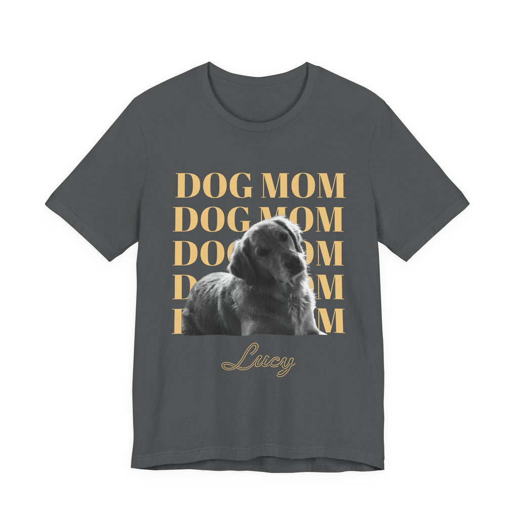 Dog Mom Tee — Personalized Pet Photo T‑Shirt