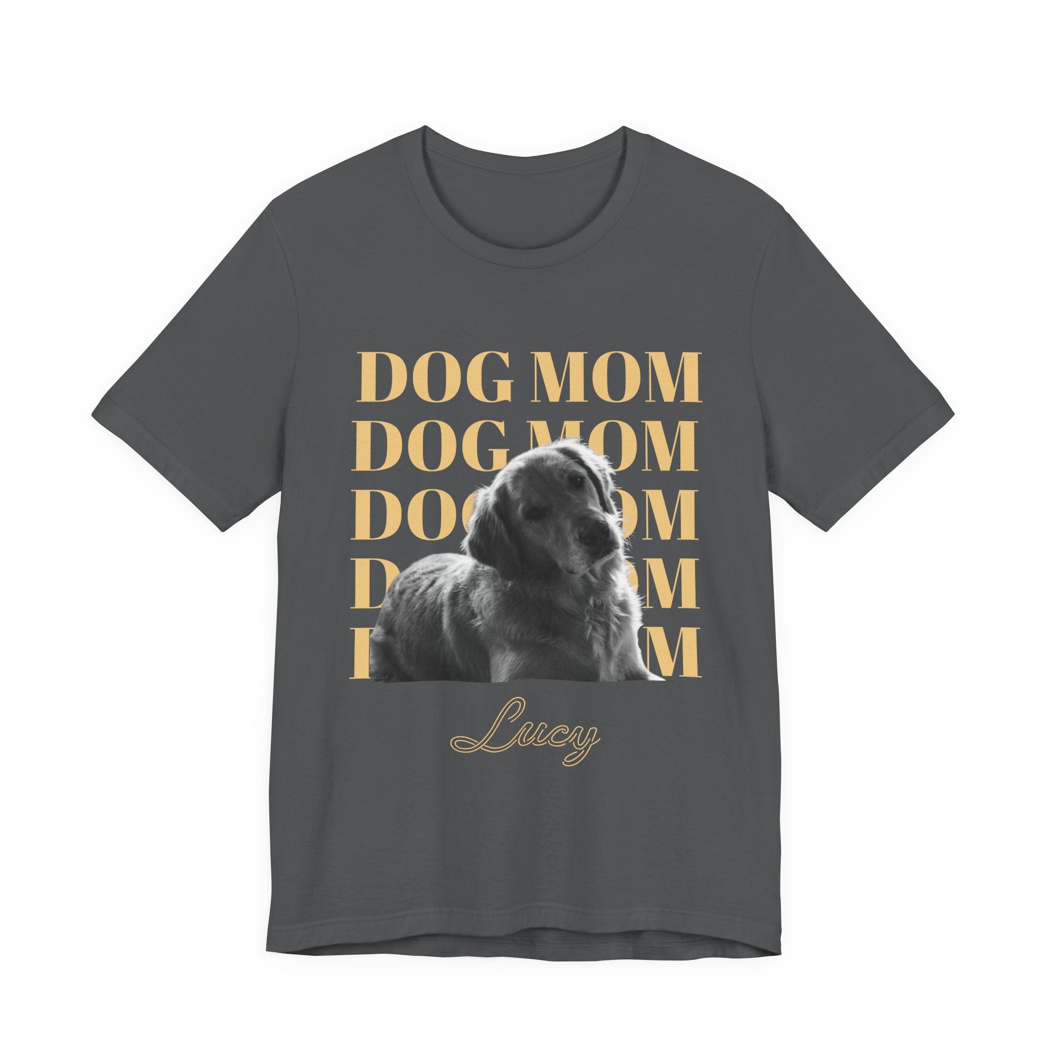 Dog Mom Tee — Personalized Pet Photo T‑Shirt