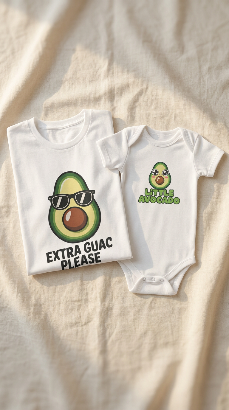 Extra Guac Please + Little Avocado - Parent & Baby Gift Set
