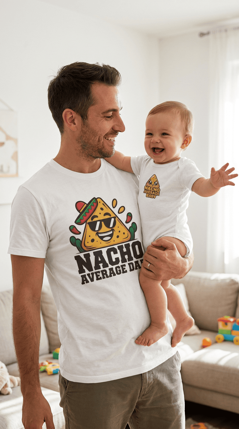 Nacho Average Dad + Nacho Average Baby - Parent & Baby Gift Set